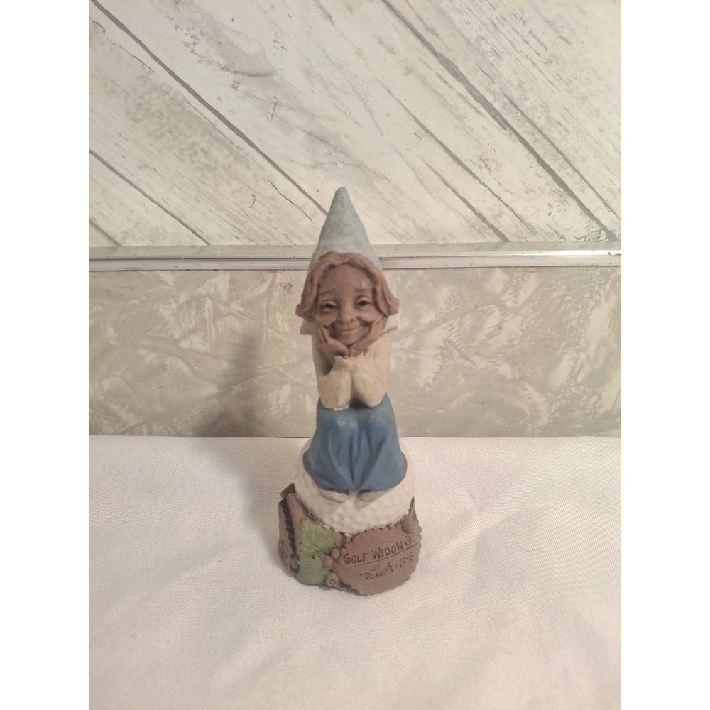 Tom Clark Gnome GOLF WIDOW 1998 Cairn Studios Golf Blue